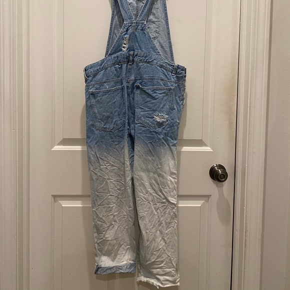 Distressed Denim Overalls - Picture 4 of 5